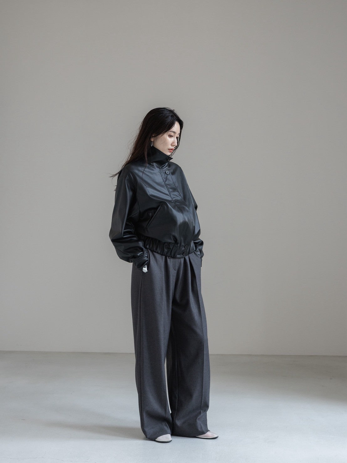 【PRE ORDER】easy care soft leather jacket