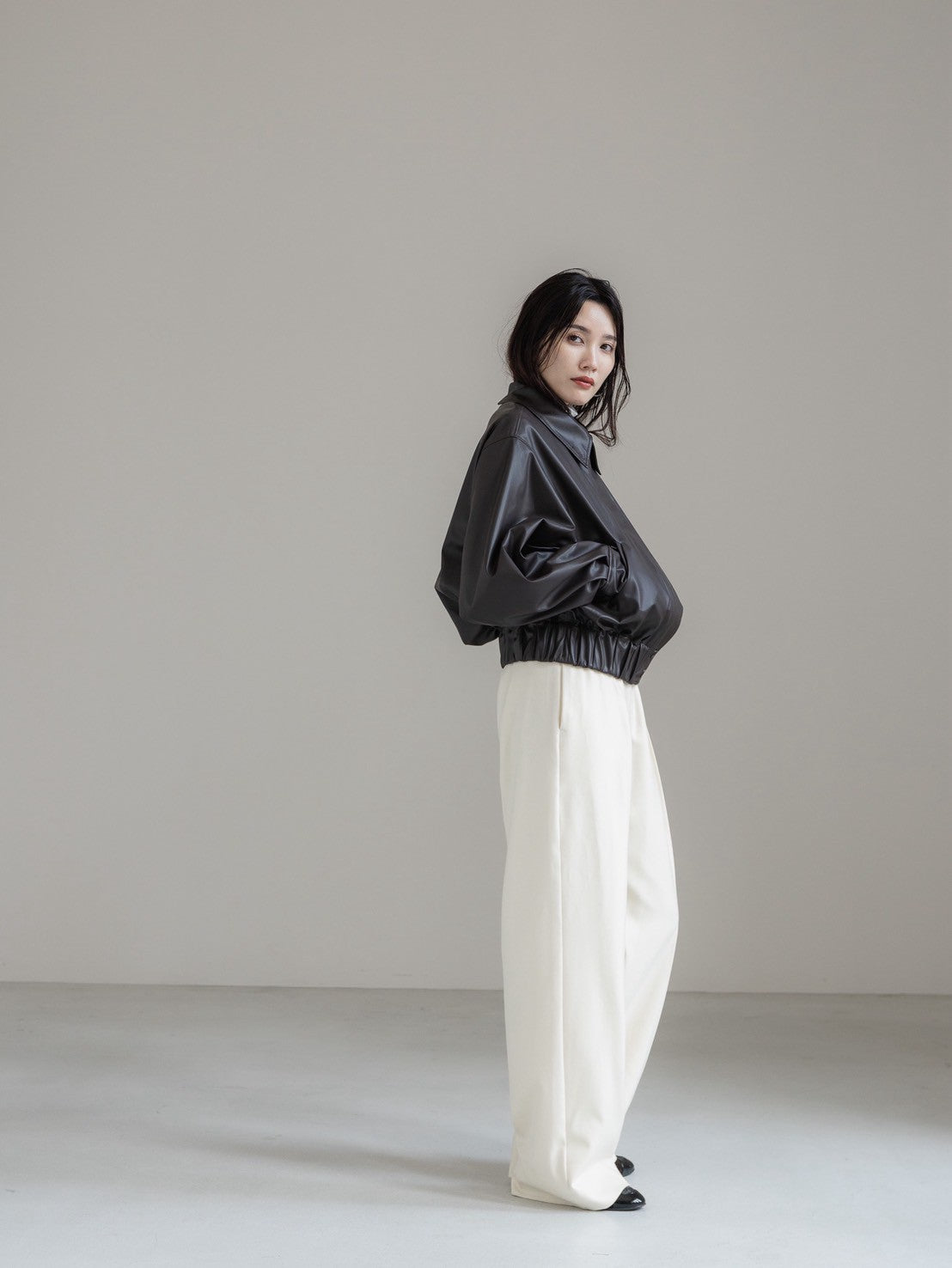 【PRE ORDER】easy care soft leather jacket