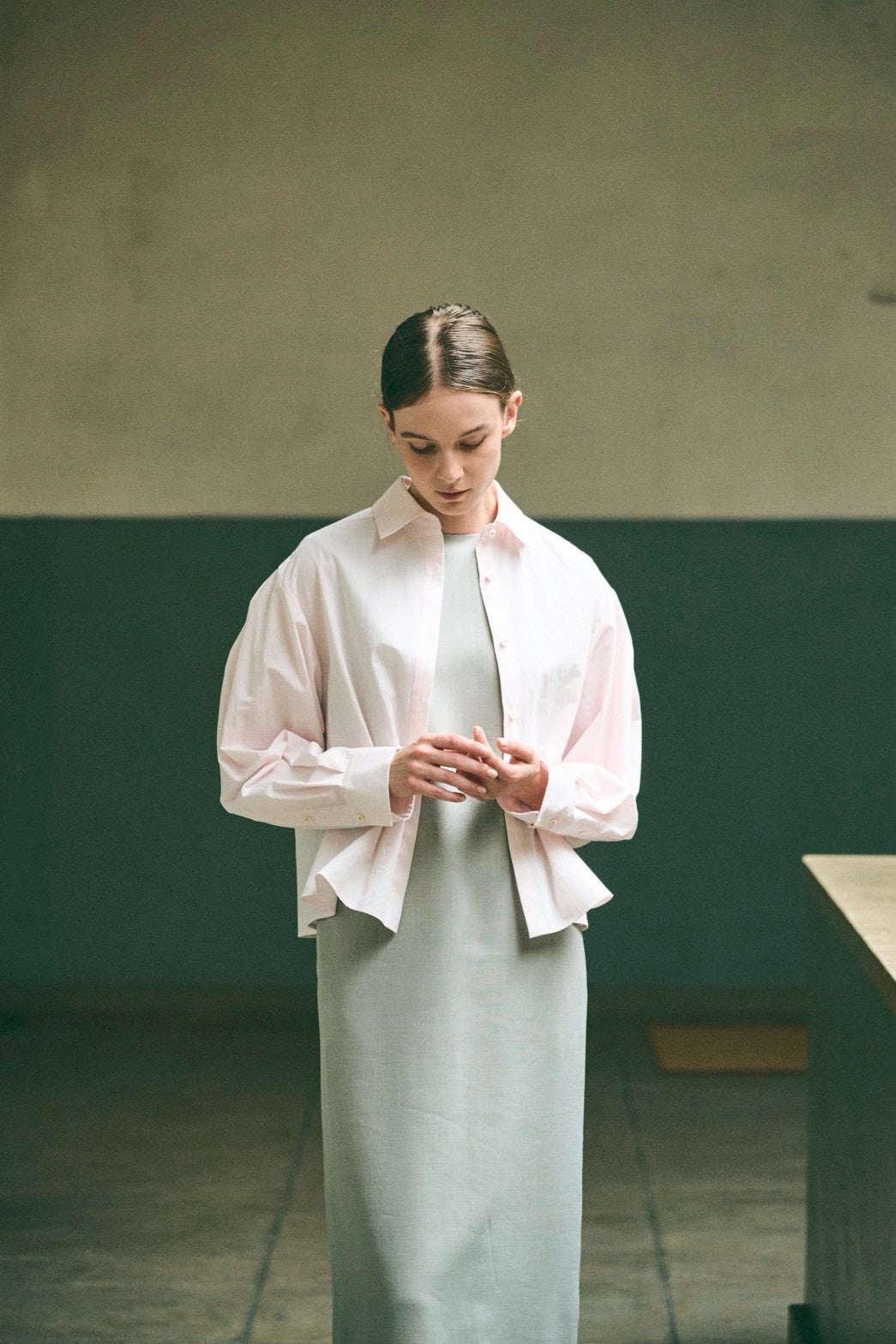 【PRE ORDER】short layered shirt