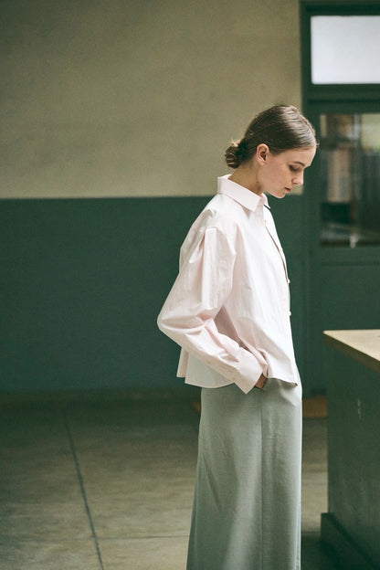 【PRE ORDER】short layered shirt