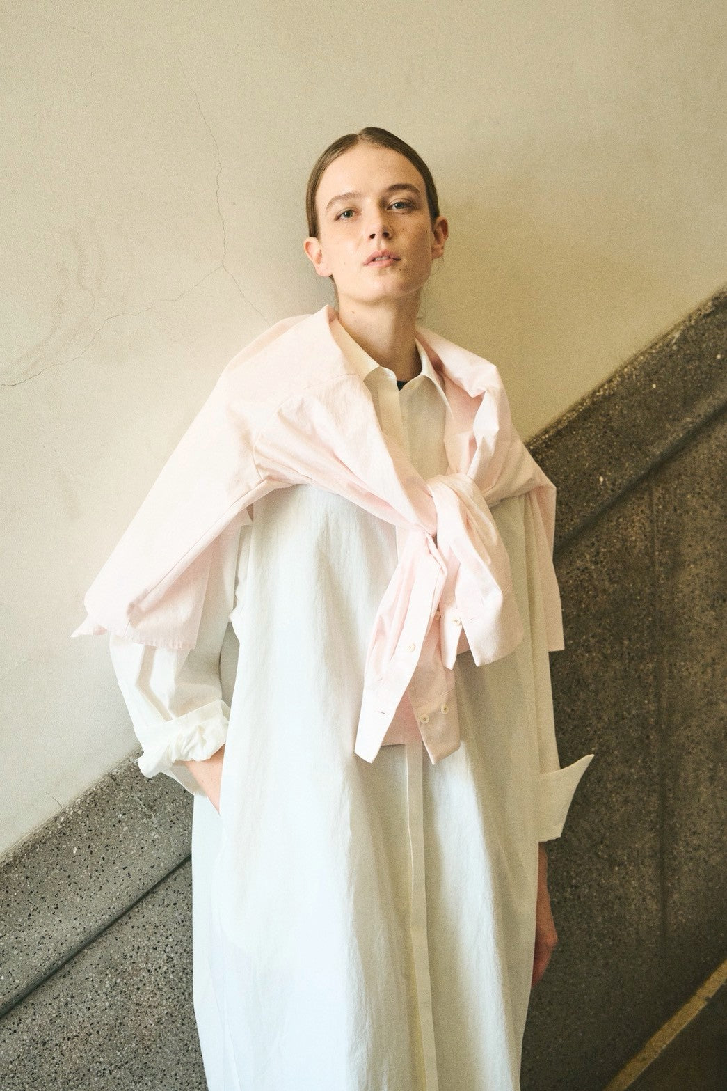 【PRE ORDER】long layered shirt