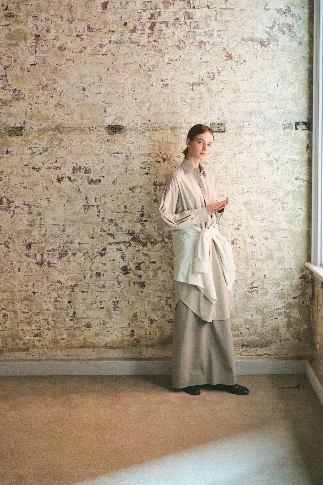 【PRE ORDER】long layered shirt