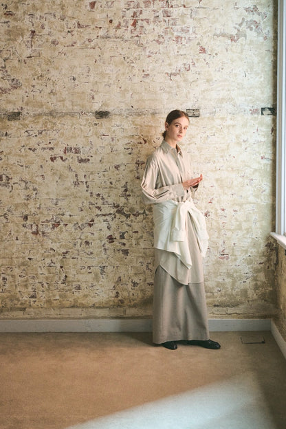 【PRE ORDER】long layered shirt