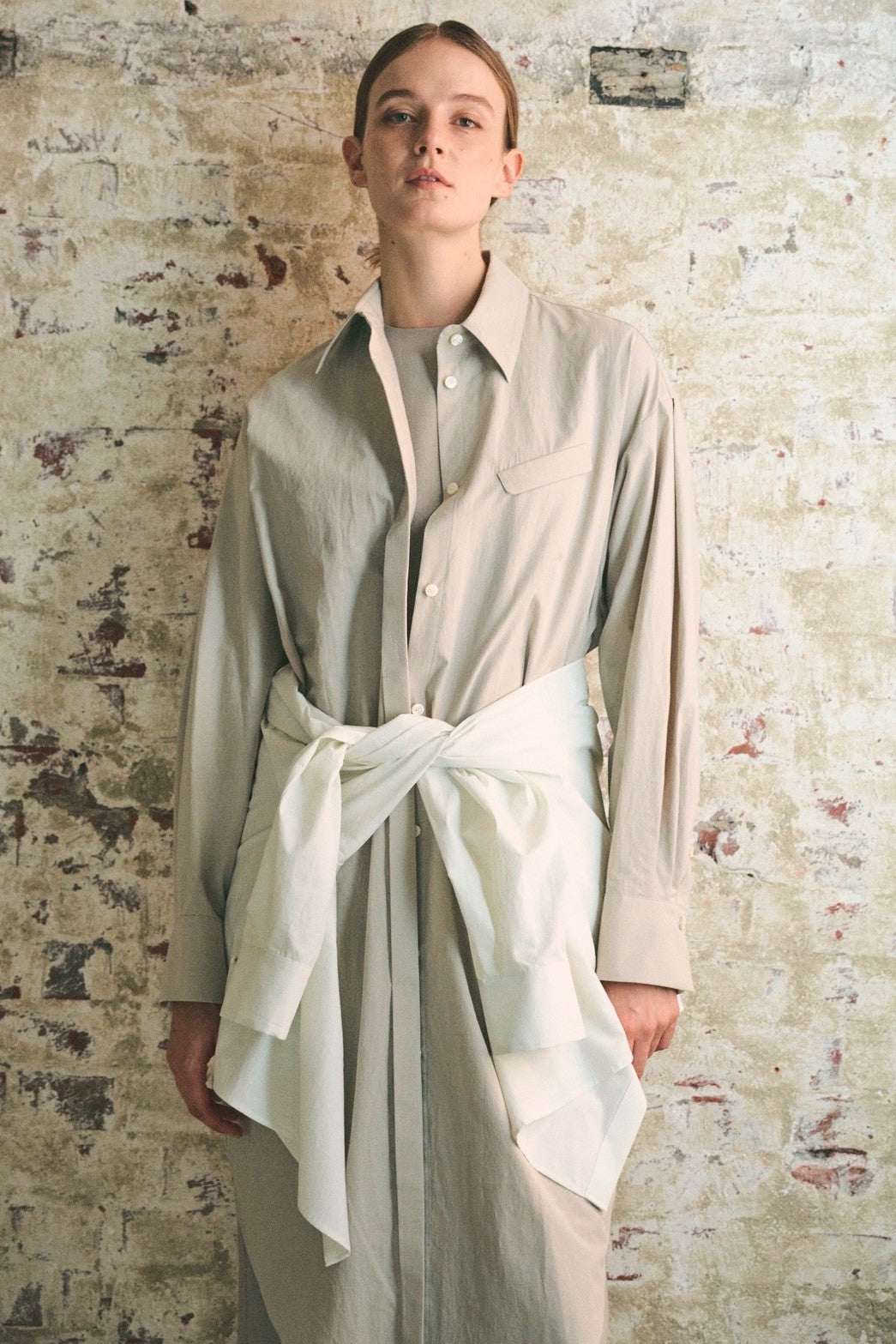 【PRE ORDER】short layered shirt